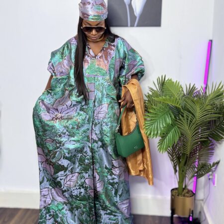 Funmi Bubu Green Elegant Gown – House of Toffy