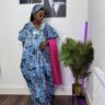 Funmi Bubu Blue Elegant Gown – House of Toffy